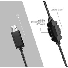 Chronus Mikrofon/mikrofon Gürültü Engelleme Özellikli Oyun Kulaklığı Bilgisayar Kulaklıkları, 7.1 Surround Ses Kablolu Kulaklık ve Rgb Işık - Oyun Kulaklıkları (Siyah) (Yurt Dışından)