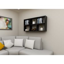 Dekormer Design Kitaplık Yan Duvar Rafı Ikili Takım