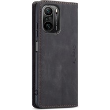 Lnobern Xiaomi Redmi K40 Pro ile Uyumlu Retro Cüzdan Cep Telefonu Ayaklıklı Kılıfı (Yurt Dışından)