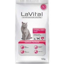 La Vital  Somonlu Kısırlaştırılmış Kedi Maması 12 kg