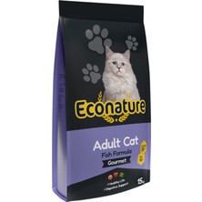 Econature Gurme Renkli Taneli Yetişkin Kedi Maması 15 kg