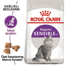 Royal Canin Sensible 33 Hassas Sindirim Sistemli Kediler Için Yetişkin Kedi Maması 15 kg