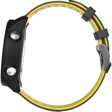 Zsykd Samsung Galaxy Watch Için 46 mm 22 mm Silikon Saat Bandı Gri Sarı (Yurt Dışından)