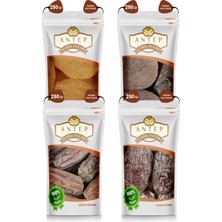 Sarı Kayısı - Yaprak Kayısı - Medine Hurması - Kudüs Hurması | (4 Paket x 250 Gr.)