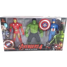 Ürün Sarayı Avengers 4 Büyük Figür Seti 3 Lü Hulk Captain America Ironman Oyuncak Süper Kahramanlar
