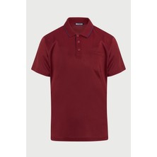 Hatemoğlu Erkek Bordo Regular Fit Merserize %100 Pamuk Polo Yaka Tişört