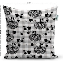 Sakallı Home Sakallı Kırlent sakallı Home 3D Digital Baskılı Dekoratif Kırlent Kılıf