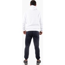 Rıch Beyaz Süzene Nakış Detay Kapüşonlu Sweatshirt