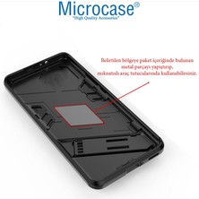 Microcase Huawei P50 Pro Matrix Serisi Armor Standlı Perfect Koruma Kılıf -Siyah