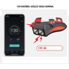 Hsgl Bisiklet Ön Far 130 Dsb Korna Güç Kaynağı Telefon Tutucu