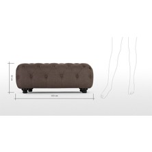 Romano Puf Rmn 1509, Koyu Kahverengi