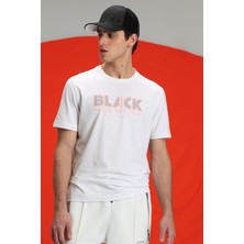 Lufian Tow Modern Grafik T-Shirt Beyaz