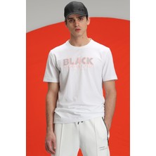 Lufian Tow Modern Grafik T-Shirt Beyaz