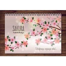 A4 Haftalık Planlayıcı Sakura