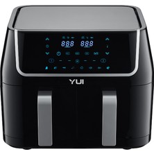 Yui M40 Maxifry Dokunmatik Ekran (5+5) 10Lt Çift Hazneli Airfryer Yağsız Fritöz 1800W