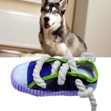 Liruikangg Oyuncak Isırmaya Dayanıklı Etkileşimli Interaktif Peluş Anksiyete Ayakkabı Şekli Pet Isırık Oyuncak Köpek Aksesuarları (Yurt Dışından)