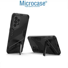 Microcase Samsung Galaxy A33 5g Matrix Serisi Armor Standlı Perfect Koruma Kılıf -Siyah