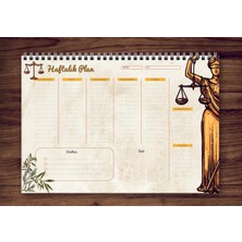 Express Planner A4 Haftalık Planlayıcı Justice