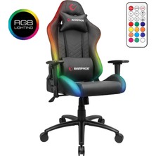 Rampage KL-R19 Moncher Rgb Aydınlatmalı Siyah Oyuncu Koltuğu