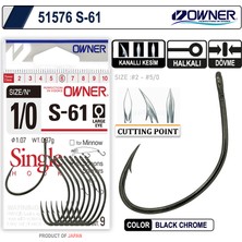 Owner 51576 S-61 Black Chrome Iğne
