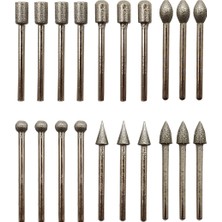 Merttools Elmas Camcı Taşcı Gravür Freze Taşlama Uç Seti 20 Parça