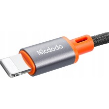 Mcdodo CA-0780  Lightning To 3.5mm Jack Girişli Dijital Dönüştürücü Ses Kablosu 1.2M-Siyah