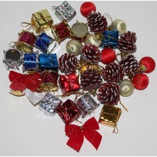 Pazariz 36 Adet Karışık Yılbaşı Paketi Süsü