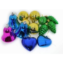 Pazariz 17LI Karışık Yılbaşı Ağacı Süsleri