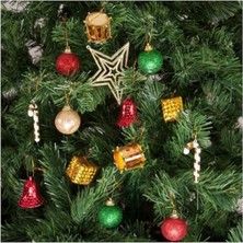 Pazariz Yıldızlı Yılbaşı Çam Ağacı Süsü 27'li