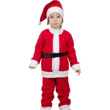Pazariz Yılbaşı Noel Baba Çocuk Kostüm Erkek - 4 Yaş