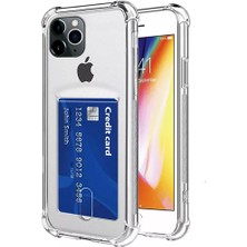 Coverzone IPhone 13 Ile Uyumlu Transparent Pulisic Kartlıklı Antişok Kılıf Şeffaf