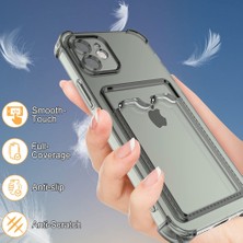 Coverzone IPhone 13 Ile Uyumlu Transparent Pulisic Kartlıklı Antişok Kılıf Şeffaf