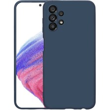 Galaxy A13 4g ile Uyumlu Kılıf Mara Silky Termoplastik Kılıf Lacivert