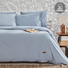 Yataş Plain Çift Kişilik Ranforce Yıkamalı Nevresim Takımı - Indigo