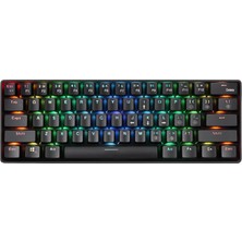 Prettyia YK600 Mekanik Klavye RGB Arka Işık Klavyeleri Pc Gamer Mavi Anahtarı İçin (Yurt Dışından)