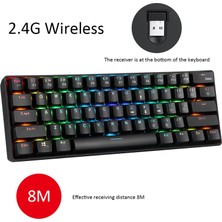 Prettyia YK600 Mekanik Klavye RGB Arka Işık Klavyeleri Pc Gamer Mavi Anahtarı İçin (Yurt Dışından)