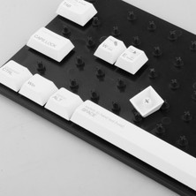 Prettyia Abs Keycap Saklama Kutusu Ekran Kurulu Klavye Seti Konteynerler Yıkanabilir Siyah (Yurt Dışından)