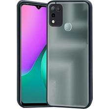 Microcase Infinix Hot 10 Play London Serisi Darbeye Dayanıklı Kılıf - Buzlu Siyah