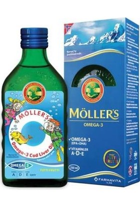 Möller's Möllers Omega-3 Balık Yağı Şurubu 250 Ml