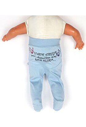 Sevnur Baby Ekonomik Üretici Firmadan Esprili Yazılı Pamuk Patikli Alt Giyim 0-3 Ay,3-6 Ay,6-9 Ay(5li Set Kız)