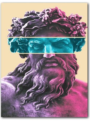 Cakatablo Ahşap Tablo Zeus Dios Gözde Şerit (25X35 cm Boyut)