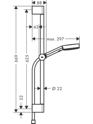 Hansgrohe Pulsify Duş Seti 105 3jet Relaxation Ecosmart With Duş Barı 65 cm Mat Siyah