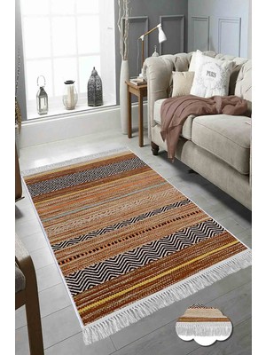 Homefesto Şönil Dokuma Kilim Dekoratif Özel Tasarım Dokuma Taban Yıkanabilir Kilim