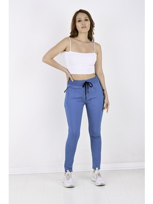 Quits Kids 2 Iplik Paça Reşme Düz Bayan Eşofman ALTI-2215