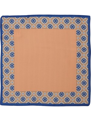 Altınyıldız Classics Erkek Kahverengi-lacivert Desenli Lacivert-kahve Klasik Mendil