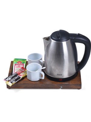 Woodlife Karşılama-Otel-Ikram Tepsisi-Ceviz Renk  35 x 20 x 3 cm