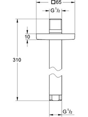 Grohe Rainshower Tepe Duşu Tavan Iniş Borusu 292 mm