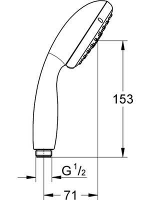 Grohe New Tempesta 100 El Duşu 3f