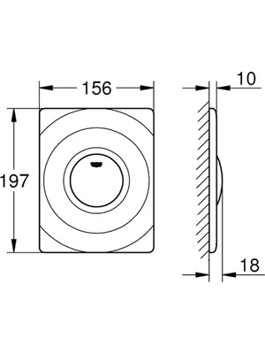 Grohe Surf Kumanda Paneli Parlak Krom