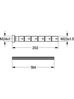 Grohe Uzatma Seti 200 mm (Plastik)